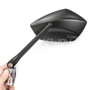 KiWAV PalmII Black Mirrors with Adapter for Yamaha YZF R3A 15- - Picture 1 of 9