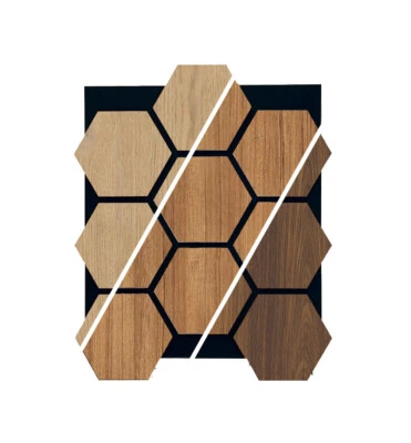 Hexagon Akustikpaneel Wandverkleidung