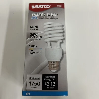 Satco S7231 Energy Saver bulb S7231 26TE26 - Image 1 of 3