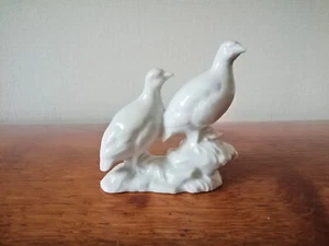 Rosenthal Bahnhof Selb seltene Porzellanfigur Rebhuhn Fasan weiß 1940er 7 cm - Bild 1 von 6