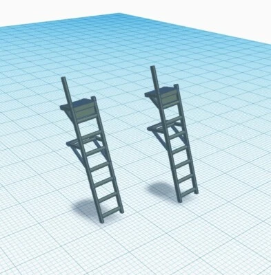 Echelles de servitudes AAE pour Mirage 2000 B D N -1/48 - Photo 1/4