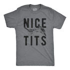 Męska koszulka Nice Tits śmieszna sarkastyczna obserwacja ptaków żart zabawne boobs koszulka