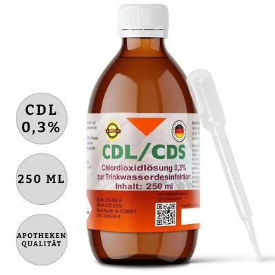BLACK BARONESS CDL Lösung 0,3 % CDS 250 ml bereits aktiviert mit Pipette in Braunglasflasche