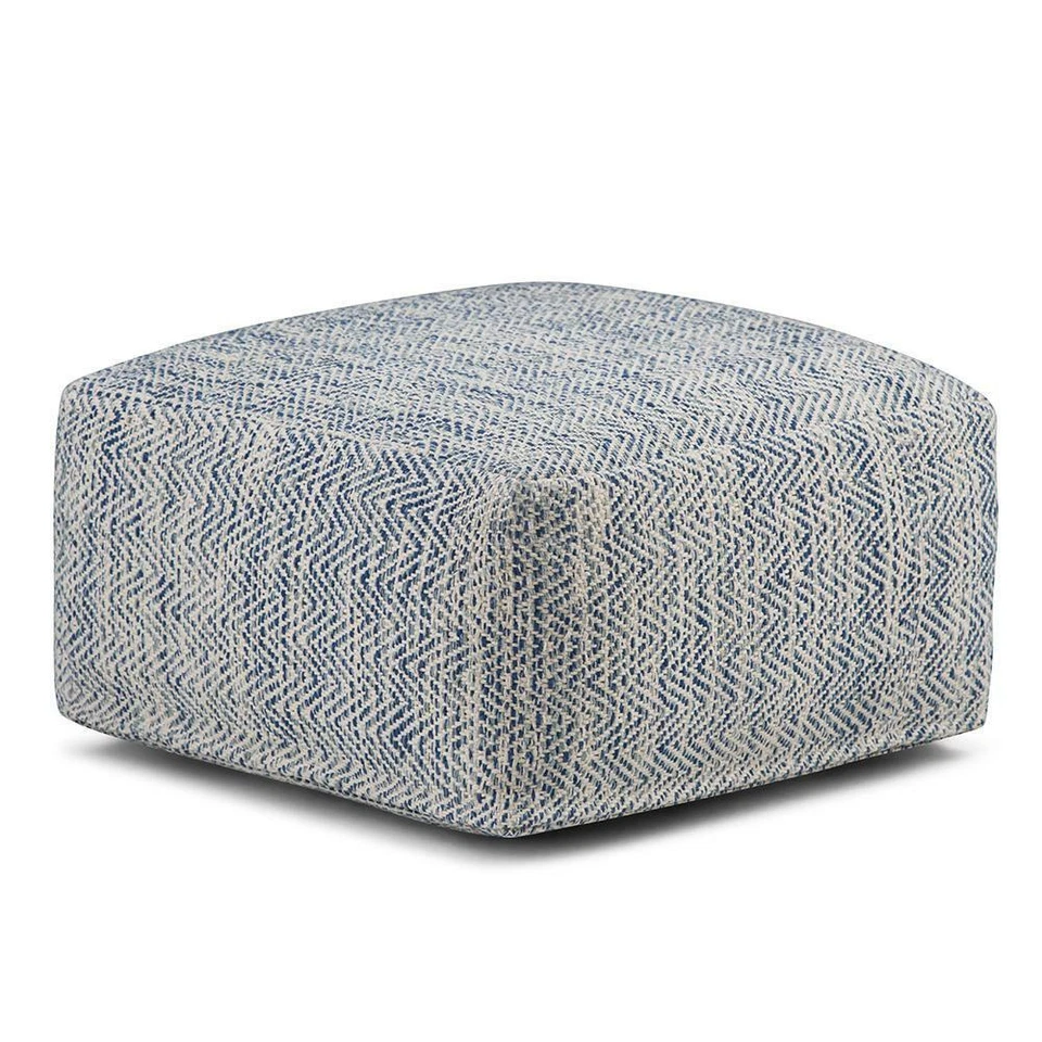 Nate 20-inch Square Pouf - Image 1 of 4