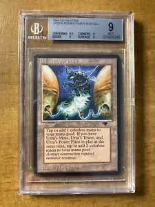 Magic The Gathering ✨URZA’S POWER PLANT (Bug) ✨Antiquities BGS Quad 9’s MINT MTG - Picture 1 of 2