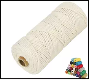 45 Color Options Macrame Cord 2mm/3mm/4mm/5mm/6mmx109 Yards Macrame Cotton Cord* - Picture 1 of 4