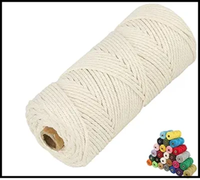 LECZIVOEN 45 Color Options Macrame Cord 2mm/3mm/4mm/5mm/6mmx109 Yards Macrame Cotton Cord*