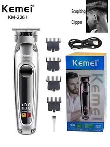 Kemei KM 2261 0mm Carving Clipper USB Hair Trimmer for Men and Barbers - Picture 1 of 7