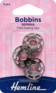 Bernina Bobbins 3 pack metal, rotary front loading type 120.12 - Picture 1 of 1