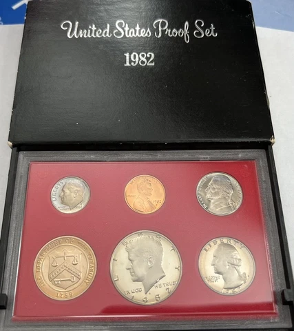 1982-S US Mint 6-Coin UNCIRCULATED CLAD Proof Set w/ OGP Cover