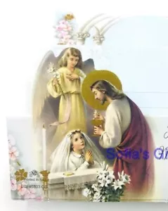 30pcs Invitaciones De Primera Comunion Español Niña Invitation First communion - Picture 1 of 10
