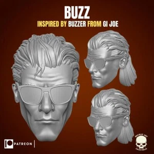Dreadnok Buzzer individuell bedruckter Ersatzkopf für GI Joe Actionfiguren - Bild 1 von 1