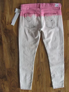 Pantalones de mezclilla Hudson Krista Crop súper ajustados - Ombre Chelsea Rosa - Talla 27 - Nuevos con etiquetas $189 - Imagen 1 de 11