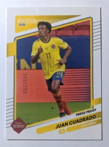 2021-22 DONRUSS SOCCER PRESS PROOF JUAN CUADRADO 100/199 - Picture 1 of 2