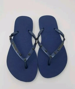 Women's Havaianas Blue colour customized hand made UK size 5 - Picture 1 of 2