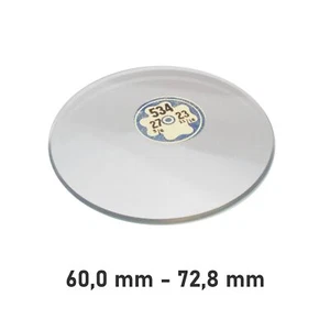 Vidrio mineral de repuesto para relojes de bolsillo curvados 60,0 mm - 72,8 mm - Imagen 1 de 1