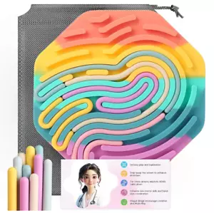 2PC Sensory Activity Board Fidget Toys for Kids 3+ Adult with Relieves Anxiety - Picture 1 of 2