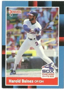 HAROLD BAINES CHICAGO WHITE SOX #211 - DONRUSS CASI NUEVO-COMO NUEVO 1988 - Imagen 1 de 2
