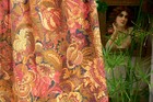 rideau tissu Boussac Saint Frères CBSF début XXème / vintage fabric