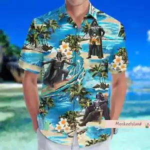 Darth Vader Hawaiian Shirt Star Wars Hawaii Shirt Stormtrooper Summer Shirt - Picture 1 of 4