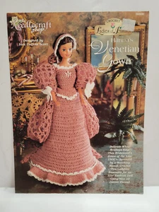 Crochet Pattern Book # 962508 Hanna's Venetian Gown Dress Fashion Dolls 11-1/2" - Picture 1 of 7