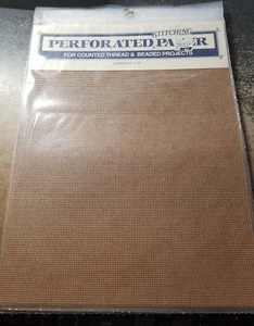 Astor Place Perforated Paper For Counted Thread Embroidery 2 Sheets 9x12 - Picture 1 of 2