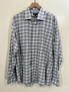 Peter Millar Crown Crafted Plaid Shirt XL Performance Stretch Casual Golf Luxury - Picture 1 of 12