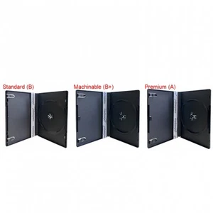Black STANDARD Single Replacement DVD Movie Cases 14MM Wholesale - Afbeelding 1 van 13