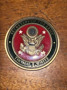 US Dept of the Army Challenge Coin 18th Secretary of the Army Thomas E. White - Picture 1 of 6