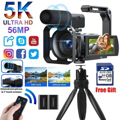 2025 Campark 5K Digitale Videokamera 56MP UHD 16xZoom Camcorder WL-AN DV-Kameras - Bild 1 von 4