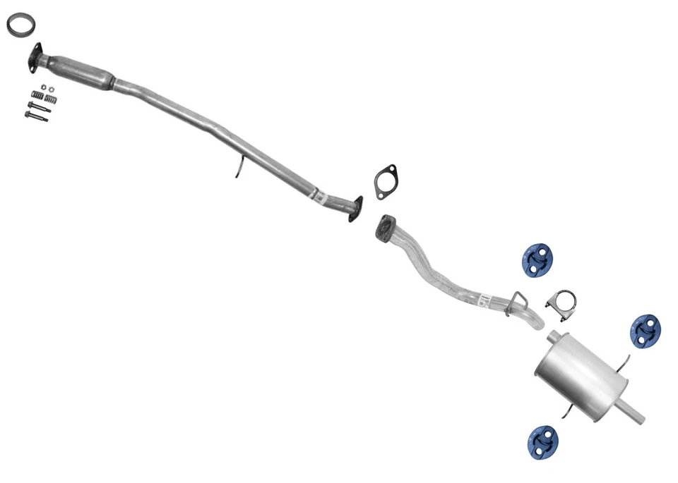 Resonator Pipe Rear Muffler Exhaust System for Subaru Forester 1999 2000 2002 - Image 1 of 4