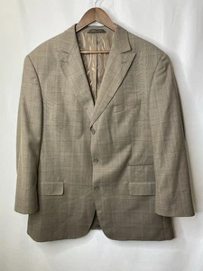 Mecca ‘Morton’ Sport Coat•Suit Jacket Men’s 48R 42W Brown Plaid 3-button Front - Picture 1 of 16