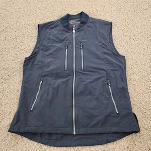 Chaleco SCOTTeVEST 101 para Hombres Medio Azul Viaje Utilidad Bolsillos Preppy Vacaciones A2 - Imagen 1 de 11