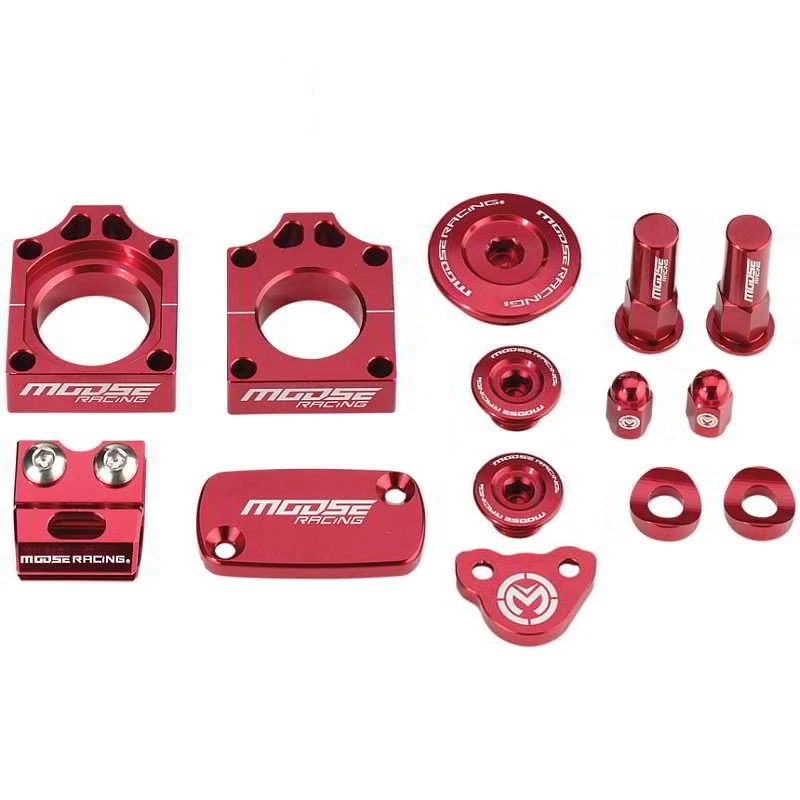 Moose Racing Bling Pack Billet Aluminio Rojo Para Honda CRF250R 2004-2008 Foto 1 de 4