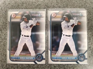 Papel Bowman Baseball Kahlil Watson Bowman Prospects 2022 1st Bowman - Imagen 1 de 2