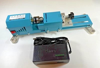 Mini Wood Lathe Machine for DIY Woodworking Projects and Crafts - Bachin - Image 1 of 4