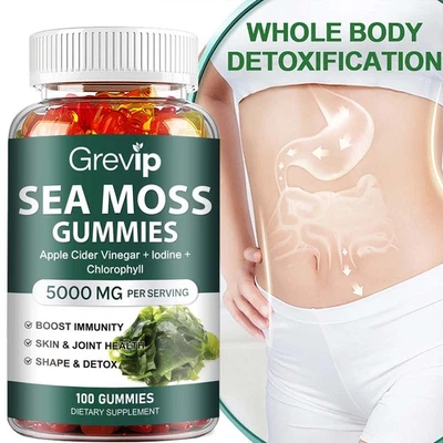 GREVIP Seemoos – mit Blasentang, Klettenwurzel, Apfelessig, Chlorophyll, Vitamin D3