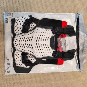 Brand New Troy Lee Designs Youth Chest And Back Protector In White - Picture 1 of 5