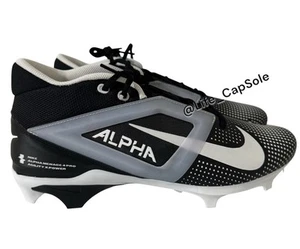 Größe 11 Nike Alpha Menace 4 Pro Fußballschuhe schwarz/weiß FZ7702-005 NEU Herren - Bild 1 von 9