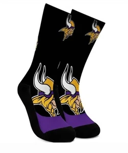 Minnesota Vikings Socks Unisex One Size Fits Most NFL Football Teams - Picture 1 of 7