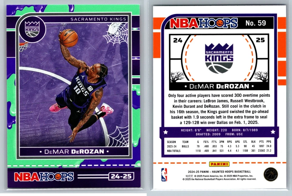 2024-25 Panini NBA Aros embrujados Baloncesto Slime Paralelos #1-300 ¡Tú eliges! Foto 1 de 1