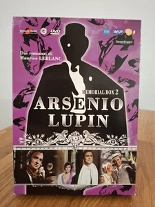 ARSENIO LUPIN SERIE TV CULT ANNI '70 MEMORIAL BOX 2 COFANETTO IN 4 DVD - Foto 1 di 8