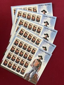 US SCOTT 3876 John Wayne Legends of Hollywood 5 sheets WHOLESALE - Picture 1 of 1