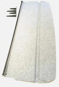 Aluminum Headliner Carpeted Shelf w/ Curtain Rod 2007-18 Mercedes Sprinter Van - Picture 1 of 9