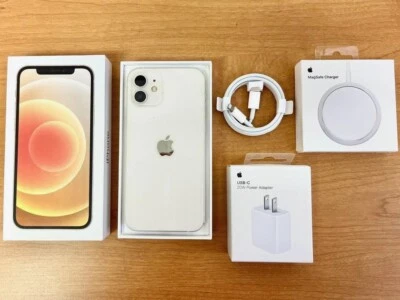 Apple iPhone 12 64GB 128GB Unlocked Bundle with MagSafe - All Colors - Excellent