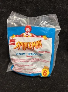 NUEVO McDonalds Happy Meal Toys Spider-Man VENOM Vehículo de Transporte #6 Sin usar en paquete - Imagen 1 de 3