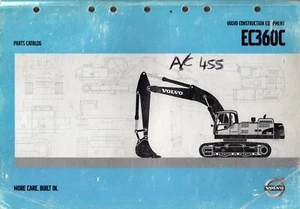 Catálogo de piezas de excavadora compacta Volvo EC360C VOE74A9920101 libro original manual - Imagen 1 de 2