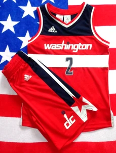 🏀Washington Wizards🏀Adidas🏀Boys NBA Basketball Vest & Shorts🏀9-10 Years🏀01 - Picture 1 of 3