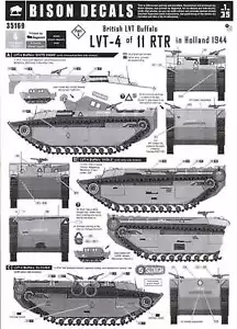 Calcomanías Bison 1/35 BRITÁNICO LVT BÚFALO LVT-4 de 11 RTR EN HOLANDA 1944 - Imagen 1 de 1