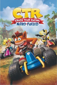 Crash Bandicoot Crash Team Racing CTR Maxi Póster 61x91.5cm / 24x36" 170g/m2 - Imagen 1 de 2